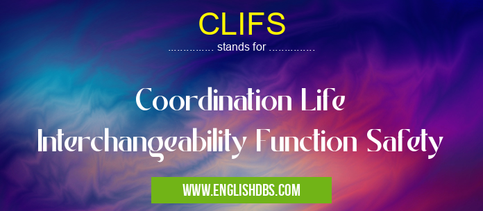 CLIFS means Coordination Life Interchangeability Function Safety CLIFS