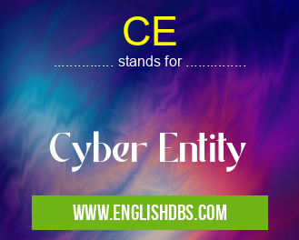 CE means Cyber Entity CE