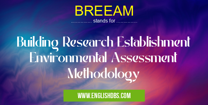 BREEAM means Building Research Establishment Environmental Assessment Methodology BREEAM