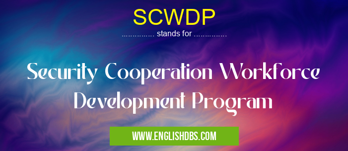 SCWDP means Security Cooperation Workforce Development Program SCWDP