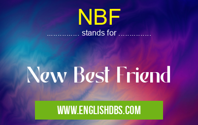 NBF means New Best Friend NBF