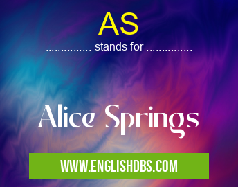 AS means Alice Springs AS