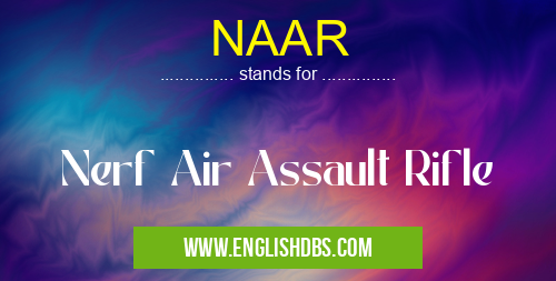 NAAR means Nerf Air Assault Rifle NAAR