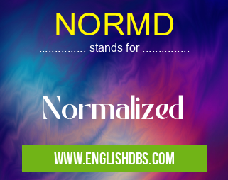 NORMD means Normalized NORMD