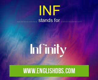 INF means Infinity INF