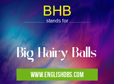 BHB means Big Hairy Balls BHB