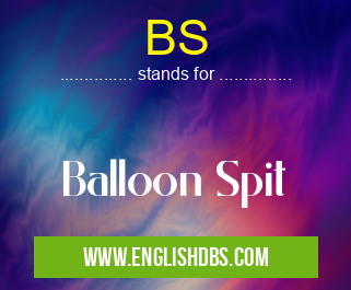BS means Balloon Spit BS