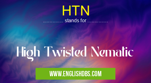 HTN means High Twisted Nematic HTN