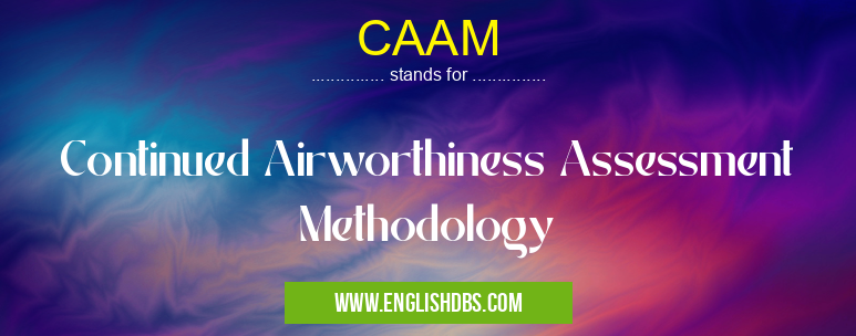 CAAM means Continued Airworthiness Assessment Methodology CAAM