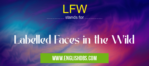 LFW means Labelled Faces in the Wild LFW