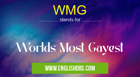WMG means Worlds Most Gayest WMG