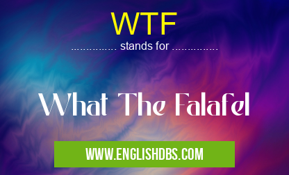 WTF means What The Falafel WTF
