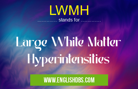 LWMH means Large White Matter Hyperintensities LWMH