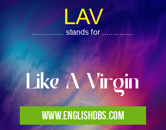 LAV means Like A Virgin LAV