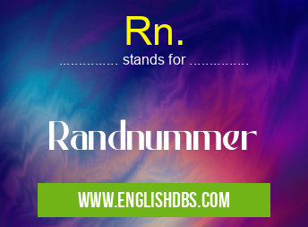Rn. means Randnummer Rn.