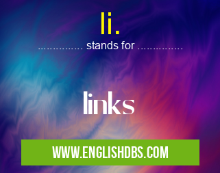 li. means links li.