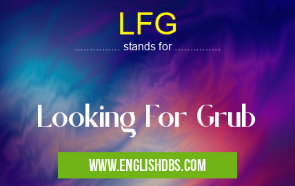 LFG means Looking For Grub LFG