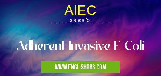 AIEC means Adherent Invasive E Coli AIEC