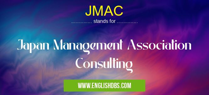 JMAC means Japan Management Association Consulting JMAC