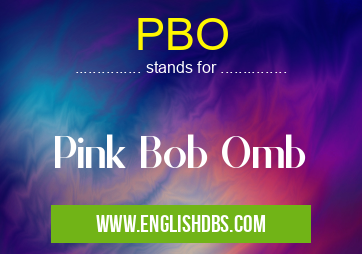 PBO means Pink Bob Omb PBO