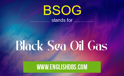BSOG means Black Sea Oil Gas BSOG