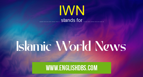 IWN means Islamic World News IWN