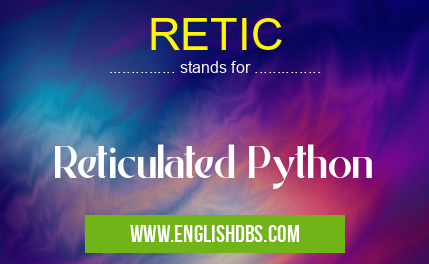 RETIC means Reticulated Python RETIC