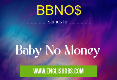 BBNO$ means Baby No Money BBNO$