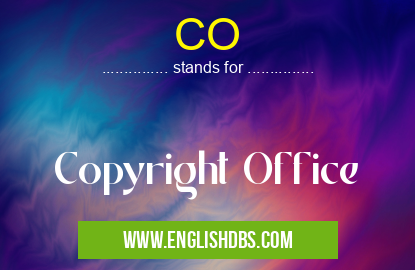 CO means Copyright Office CO