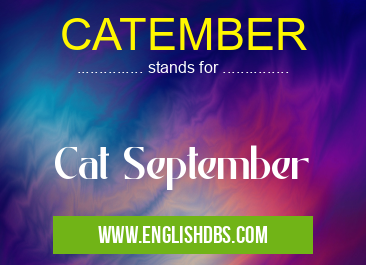 CATEMBER means Cat September CATEMBER