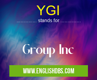 YGI means Group Inc YGI