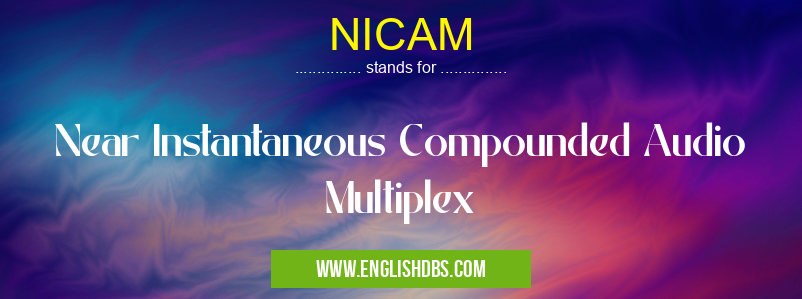 NICAM means Near Instantaneous Compounded Audio Multiplex NICAM