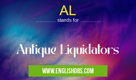 AL means Antique Liquidators AL