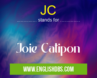 JC means Joie Catipon JC