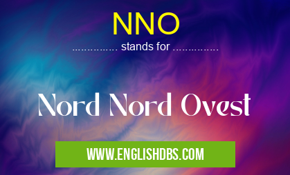 NNO means Nord Nord Ovest NNO