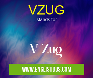 VZUG means V Zug VZUG