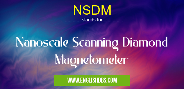 NSDM means Nanoscale Scanning Diamond Magnetometer NSDM