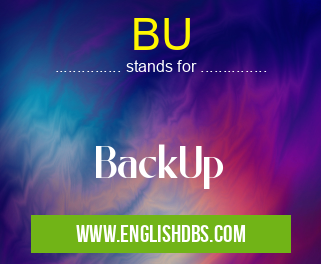 BU means BackUp BU