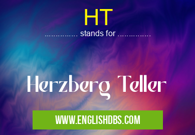 HT means Herzberg Teller HT