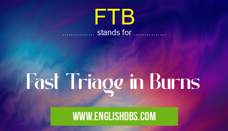 FTB means Fast Triage in Burns FTB