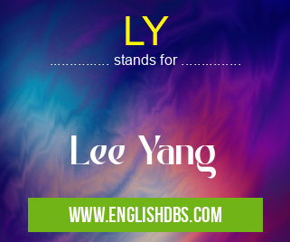 LY means Lee Yang LY