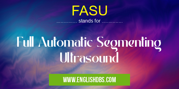 FASU means Full Automatic Segmenting Ultrasound FASU