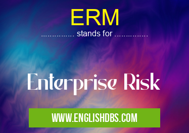 ERM means Enterprise Risk ERM