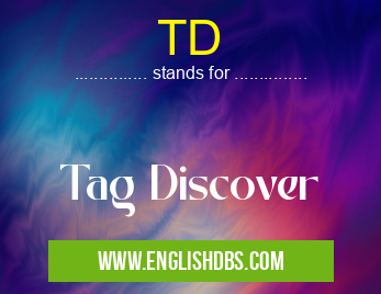 TD means Tag Discover TD
