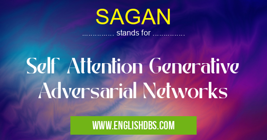 SAGAN means Self Attention Generative Adversarial Networks SAGAN