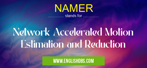NAMER means Network Accelerated Motion Estimation and Reduction NAMER