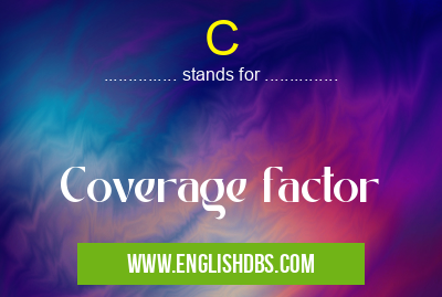 C means Coverage factor C