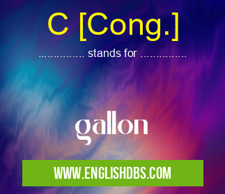 C [Cong.]