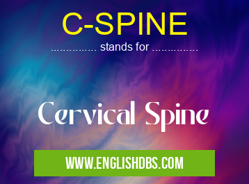 C-SPINE means Cervical Spine C-SPINE