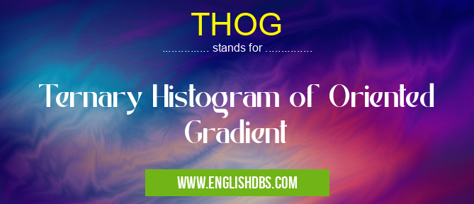 THOG means Ternary Histogram of Oriented Gradient THOG